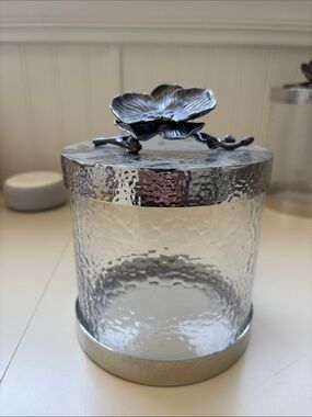 Michael Aram Extra Sm. Black Orchid Canister NEW